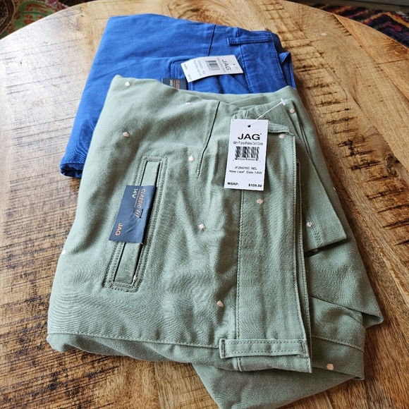 Bundle of 2/$40 JAG JEANS Flora Stretch Cotton Crop Pants Chino NWT 14W - Picture 2 of 4